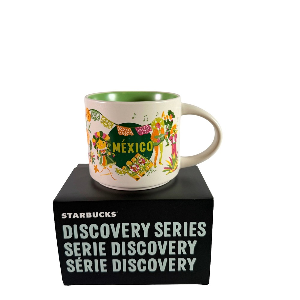 Starbucks Discovery Series Mexico 14 oz Ceramic Coffee Mug With Box New